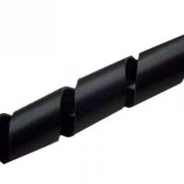 Spiralband schwarz, Bündelbereich 9,0 - 40 mm, 25 Meter Rolle